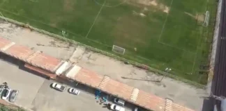 На стадионе в Аръаре спрятали автомат M-16 и взрывчатку (видео)