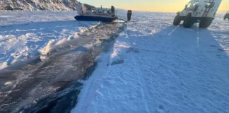 Восьмеро погибли при провале под лёд Байкала