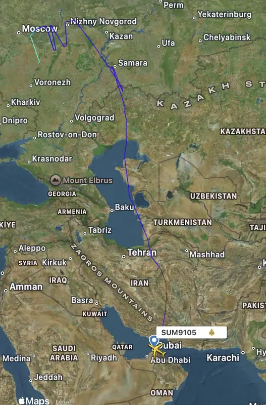 Россия вывозит дипломатов из ОАЭ на Ил-76ТД