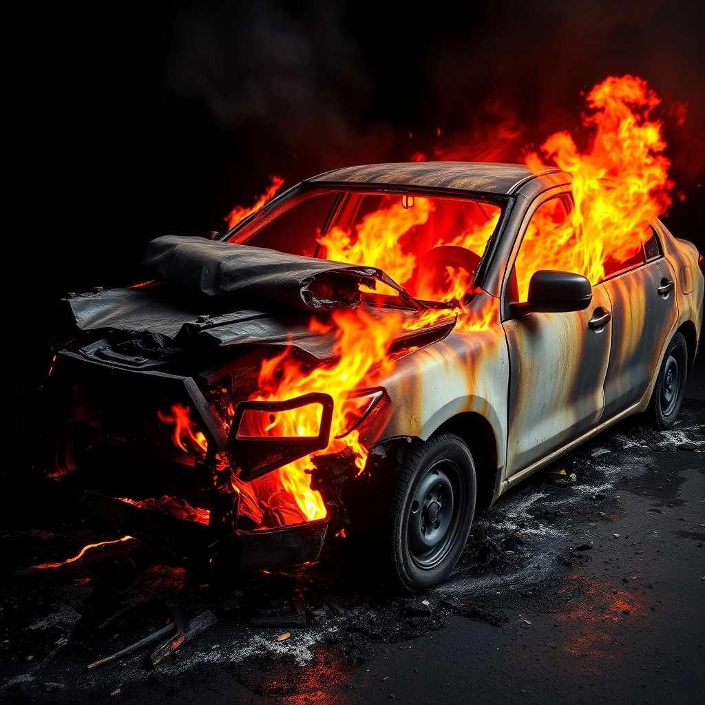 Житель Бней-Брака поджег машину в знак поддержки ХАМАС