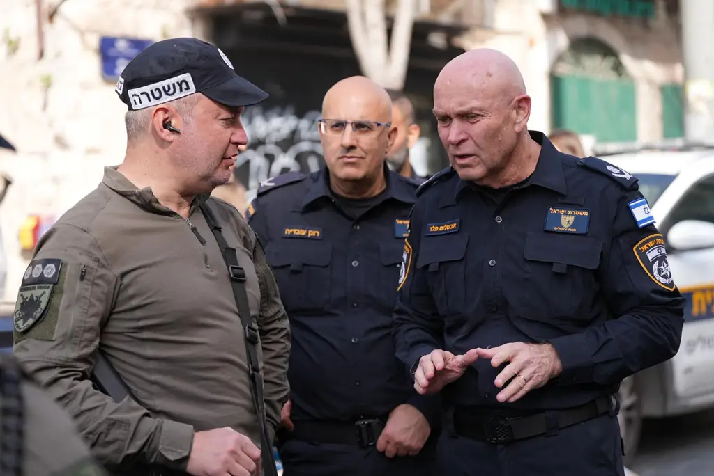 Полицейский комиссар и командование проверили усиленную готовность в Иерусалиме