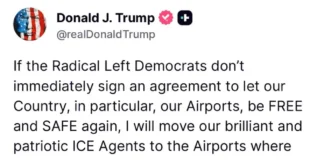 Трамп грозит вывести ICE в аэропорты из-за схватки в Конгрессе