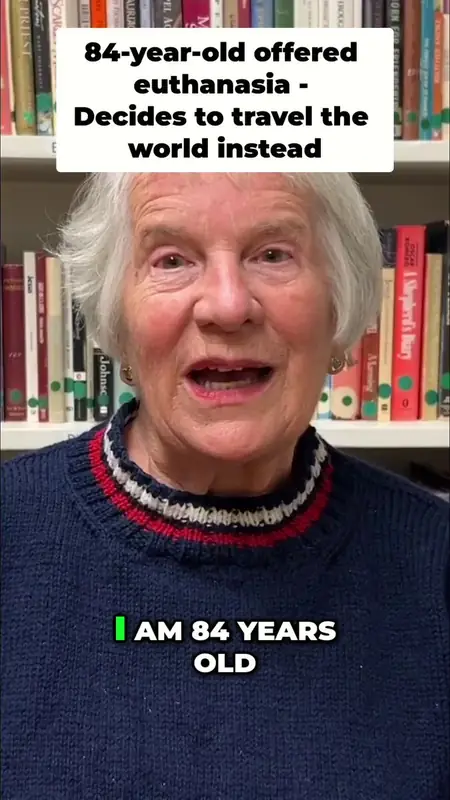 84 лет Мириам Ланкастер из Канады покорившая вулкан вместо предложения эвтаназии