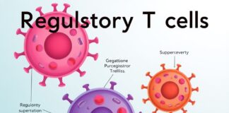 Открытие регуляторных T-клеток меняет медицину — шаг к бессмертию? regulatory T cells, suppressor T cells, Treg - схематическое изображение
