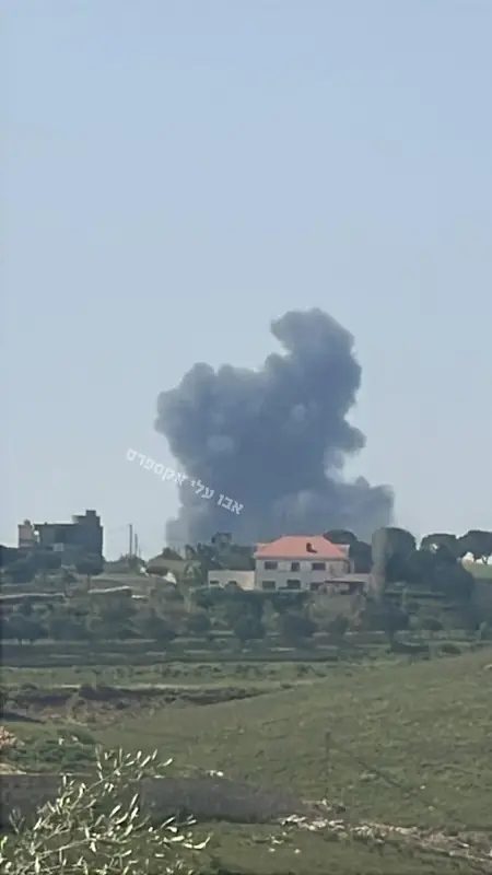 Истребители ЦАХАЛа наносят удары по деревне Зутара аш-Шаркия на юге Ливана