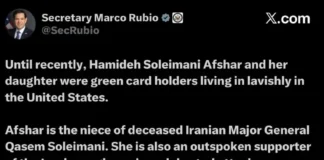 США аннулировали грин-карты и арестовали родственниц Сулеймани США аннулировали грин-карты и арестовали родственниц Сулеймани