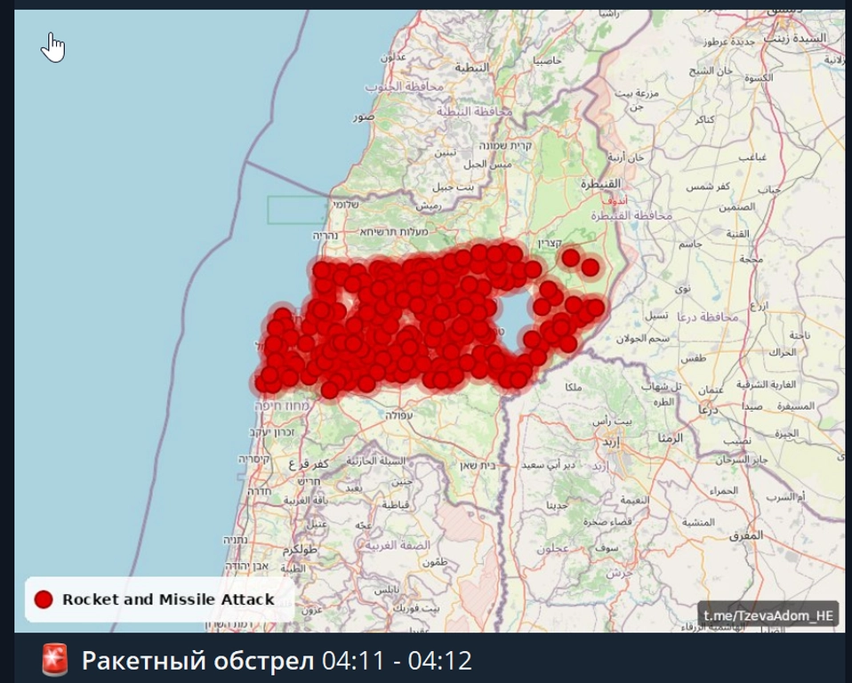 Сирены в Израиле 5 апреля
