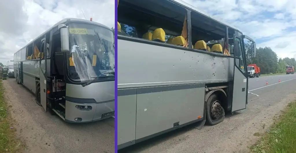 БПЛА атаковал автобус с белорусскими детьми в Брянской области: есть жертвы